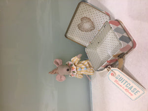 Clown Mouse in Suitecase
