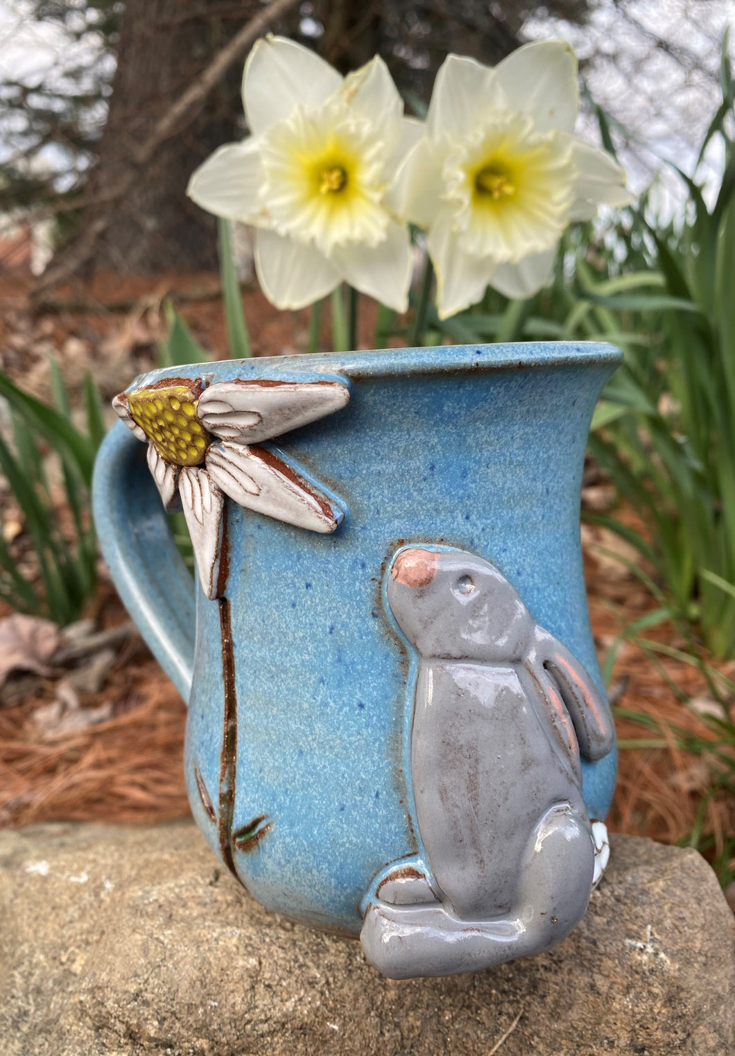 Bunny With Daisy Mug
