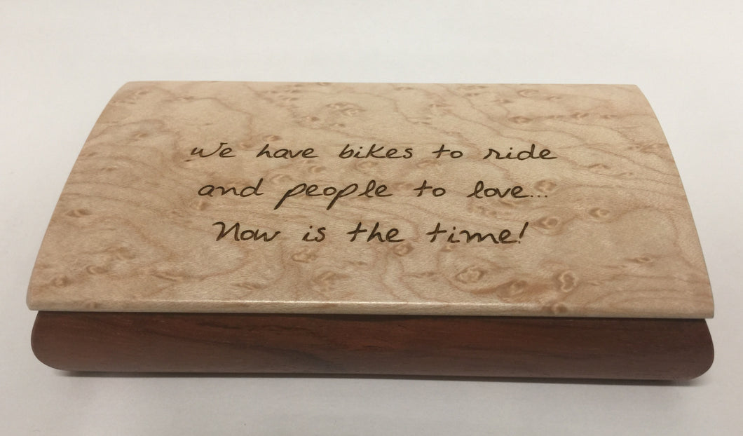 Wooden Box With Quote 