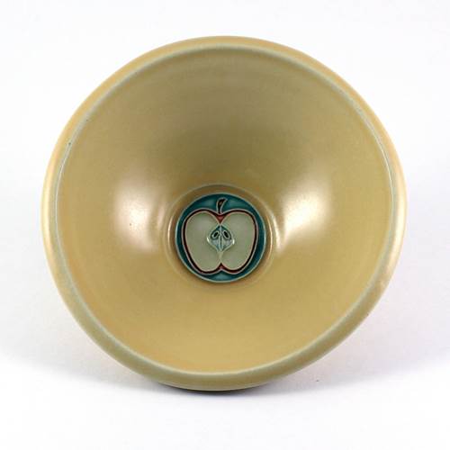 Yellow Bowl With Apple