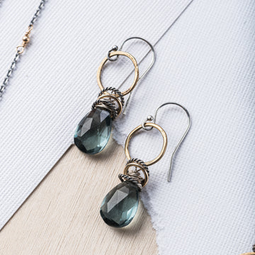 Full Circle Hydroquartz Earring