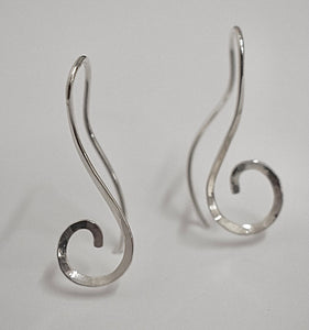 Sterling Silver Swirl Earring