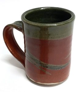 Cylinder Mug Rust Green