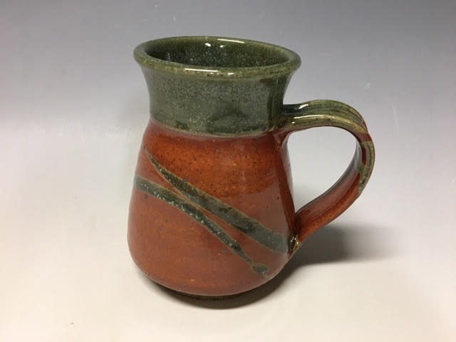 Rust and Green Mug