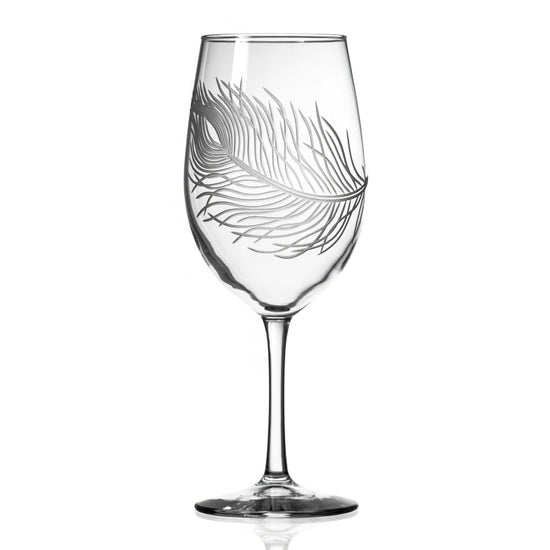 Peacock Wine Glass