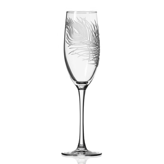 Peacock Champagne Glass
