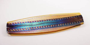 Sushi Tray Amber Glass
