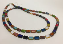 Load image into Gallery viewer, Glass Bead Necklace Rainbow