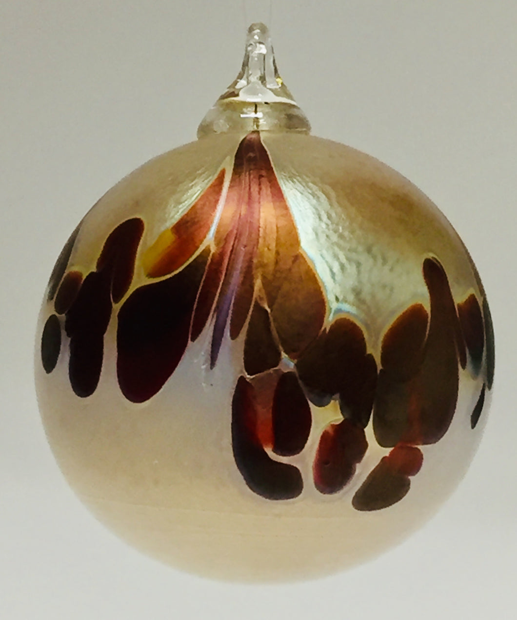 Artisan Ornament Cranberry and Cream