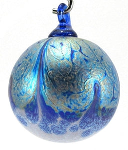 Alchemy Orb Ornament in Mineral Blue