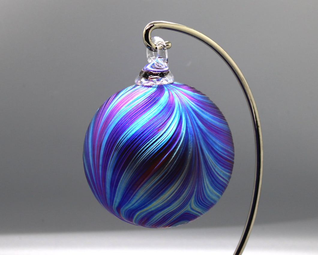 Feather Ornament Ultraviolet Blue