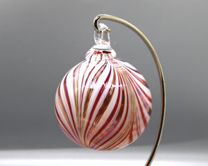 Feather Ornament Peppermint