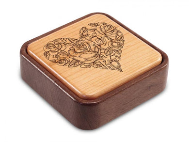 Floral Flip top Heart Box