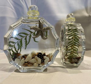 Sunburst Glass Seashell Oil Candle