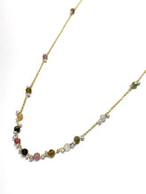 Load image into Gallery viewer, Little Rondelle Necklace With Tourmaline