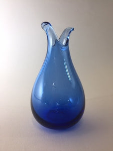 Sm Jubilant Vase, Marine Blue 6 in