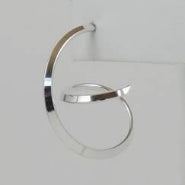 Large Swirl Stirling Silver Earing
