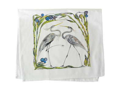 Heron Tea Towel