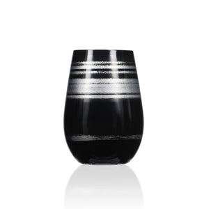 Cosmo Black And Silver Tumbler