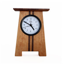Load image into Gallery viewer, Cherry and Walnut Craftman Clock