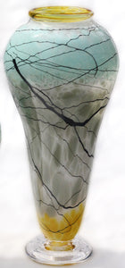 Tall Footed Urn Cloudy Sky Vase