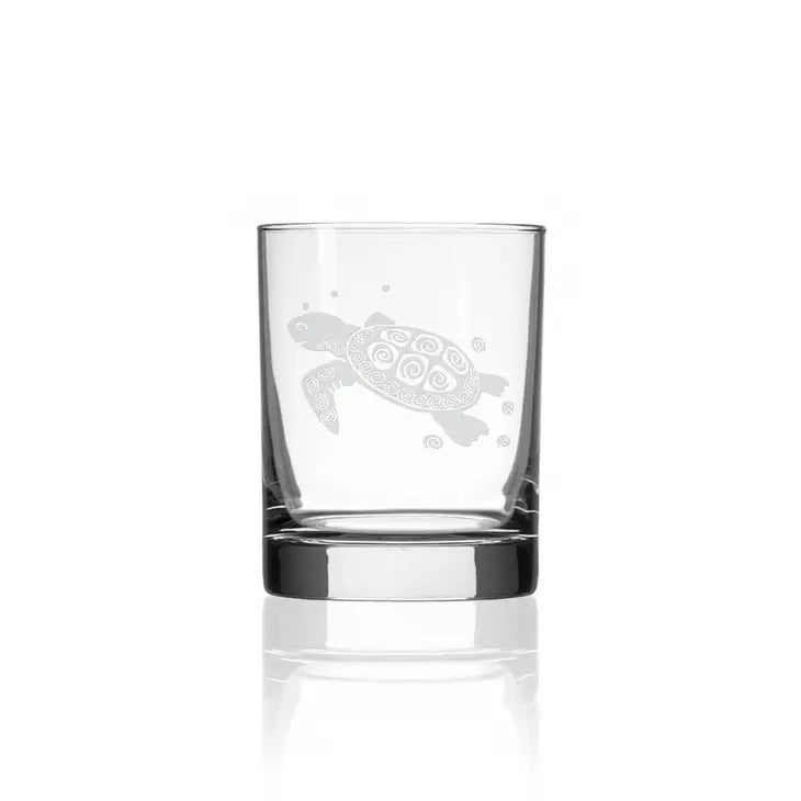 Double Old Fashion Sea Turtle 13OZ