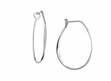 Medium Sterling Silver Olivia Hoop Earing