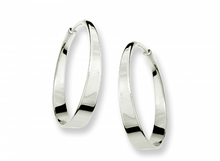 Load image into Gallery viewer, Aura Hoop Earring Sterling Silver