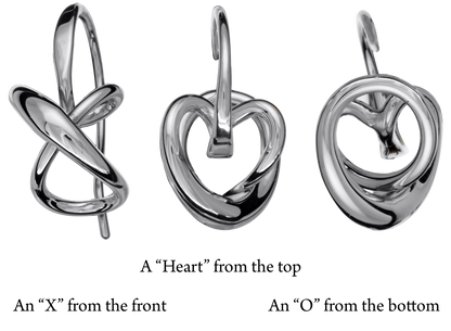 Secret Heart Sterling Silver Earring, Small