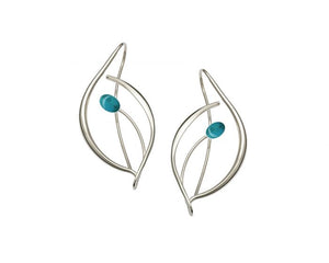Jonquil Sterling Silver and Tourquoise Earrings
