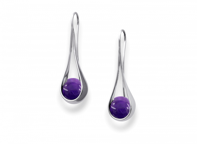 Captivating Earring Amethyst Silver