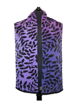 Load image into Gallery viewer, Purple Ombre Leaf Scarf