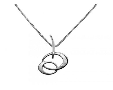 Petite Entwined Elegance Pendant Sterling Silver