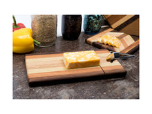 Load image into Gallery viewer, Cutting Board With Built in Wire Cheese Slicer