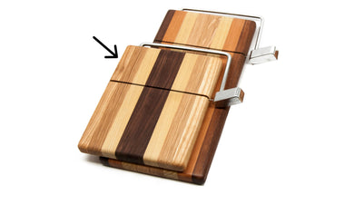 Short Cheese Board With Built in Wire Cheese Slicer
