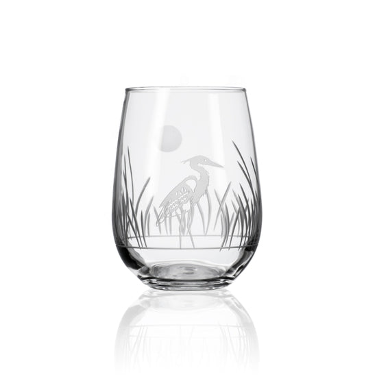 Stemless Heron Wine Goblet