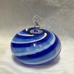 Orn, Swirl Ball BL/Blue White