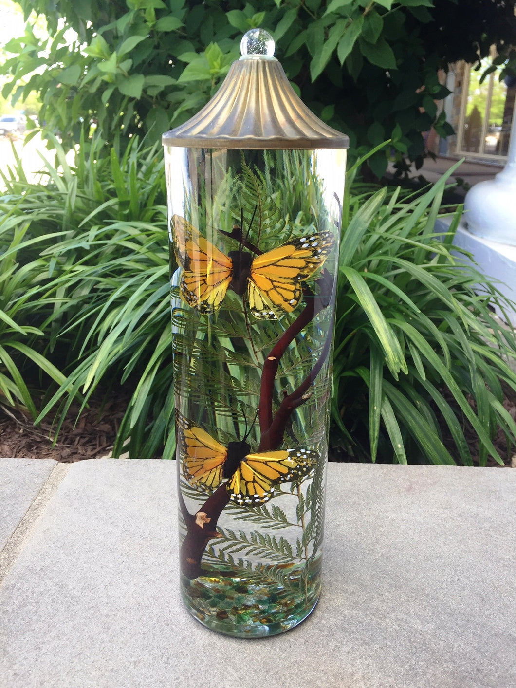 Monarch Butterfly Cylnder Oil Candle