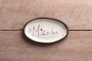 "Miracles" Mini Oval Tray